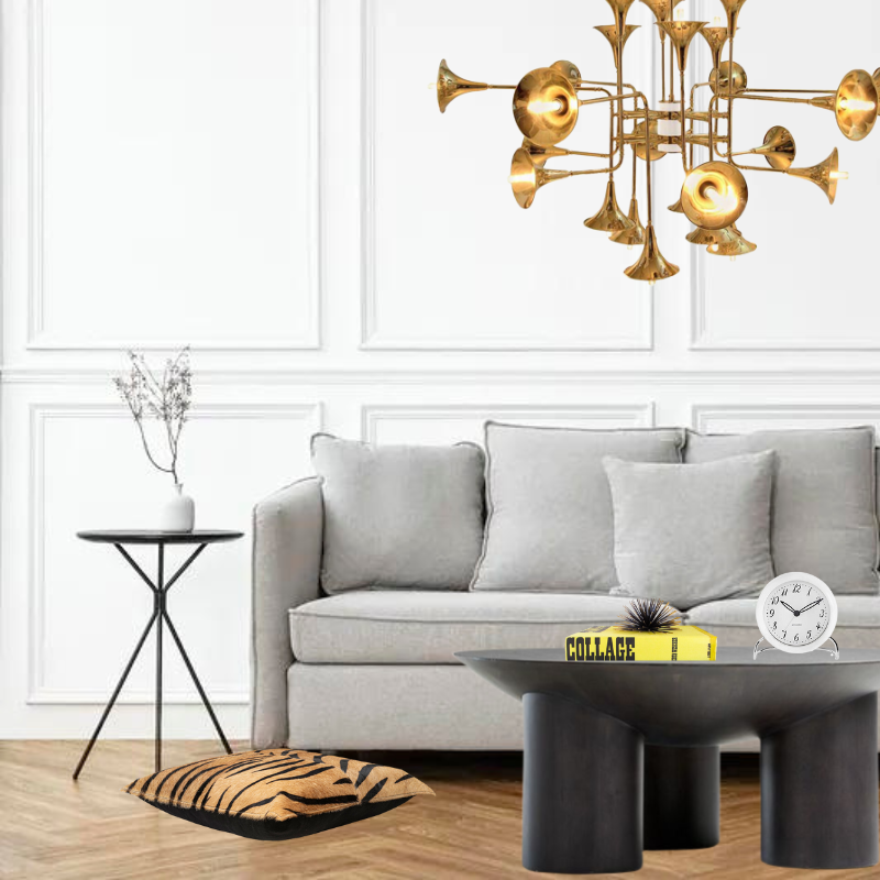 how to style a coffee table with clocks