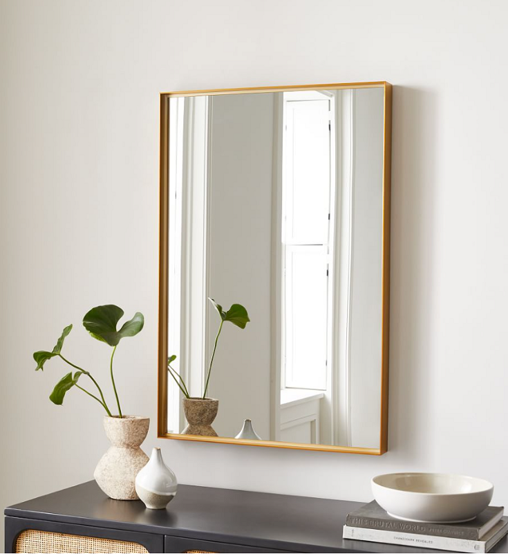Mirror Placement Ideas for Your Living Room-rectangle-mirror