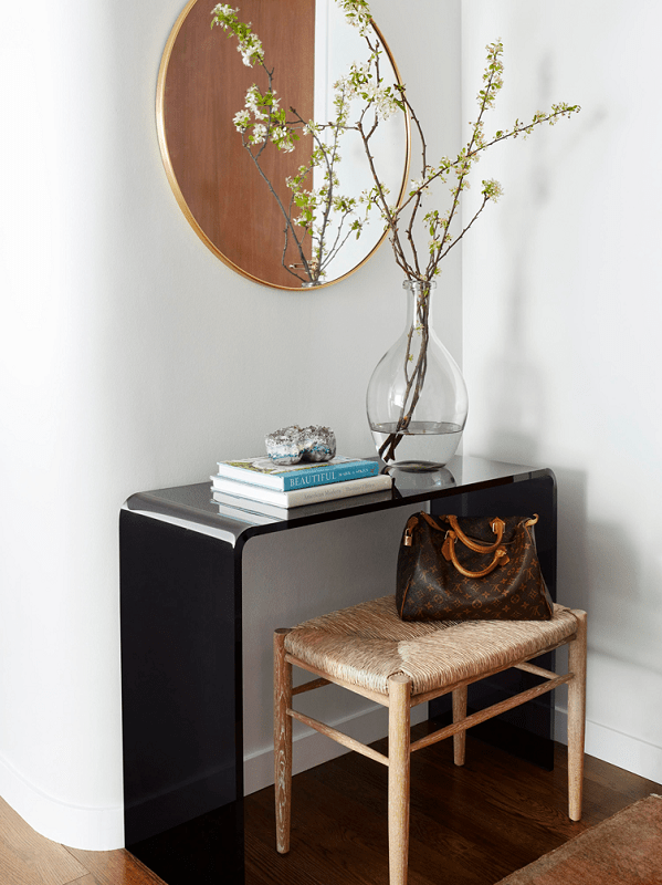 11-ways-to-style-a-console-table-like-a-pro-black-acrylic-console-table