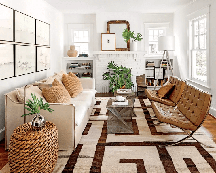 modern-living-room-barcelona-chair-benefits-of-decluttering-a-room