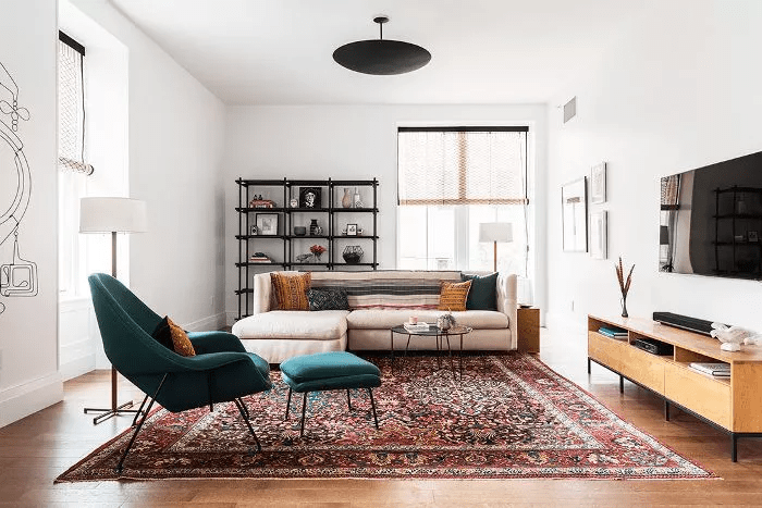 modern-living-room-with-bohemian-area-rug