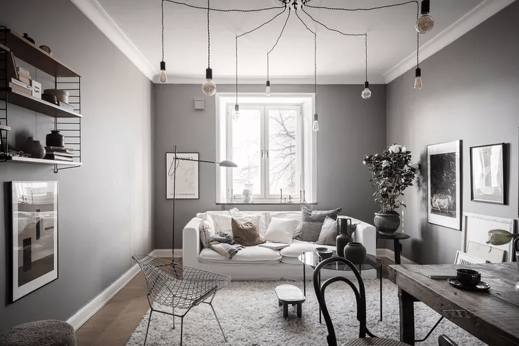 Nordic-living-room-with-efficient-lighting