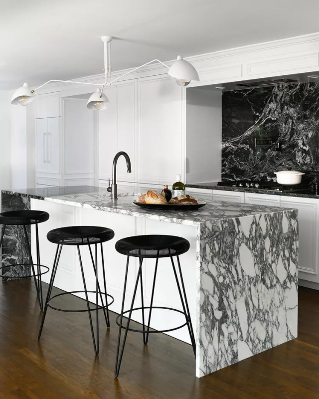 top-best-countertop-surfaces-to-elevate-your-kitchen-modern-kitchen-with-marble-countertops