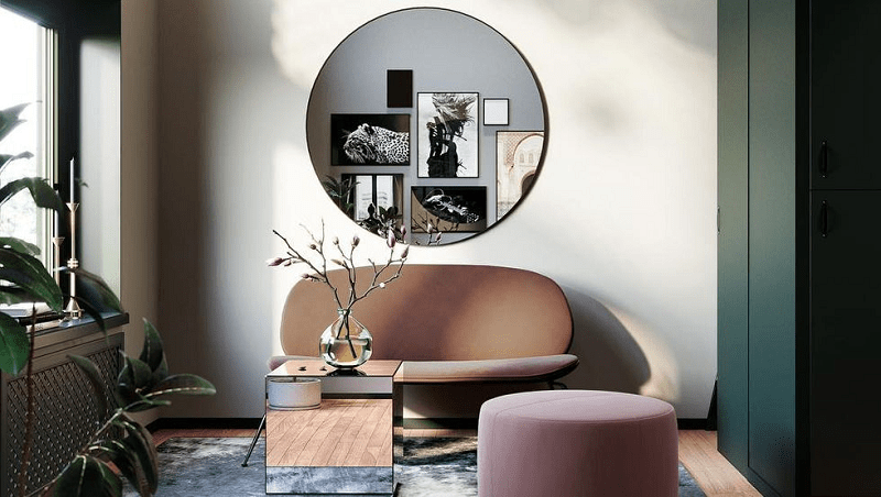 Nordic-living-room-with-oversize-mirror