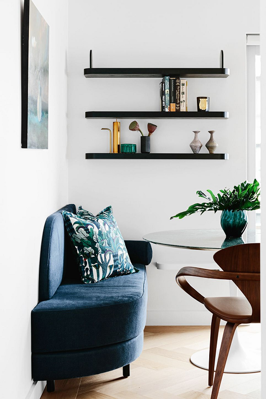 10-Affordable-Home-Decor-Finds-Under-$50-to-Elevate-Your-Space-DIY-shelves-dark-walnut-in-modern-dining-room