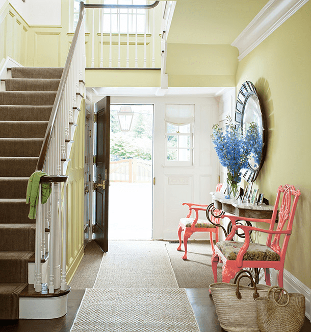 Foyer-with-benjamin-moore-pale-sea-mist color-to-increase-listing's-value