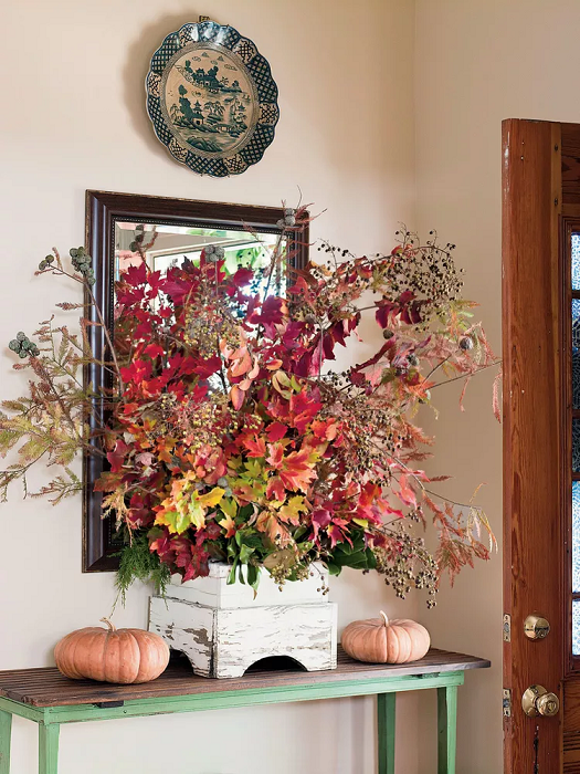 Best-Fall-Decorating-Ideas-fall-color-palette-entryway